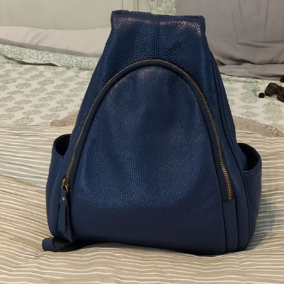 Sundance | Bags | Sundance Blue Leather Backpack | Poshmark display picture 3